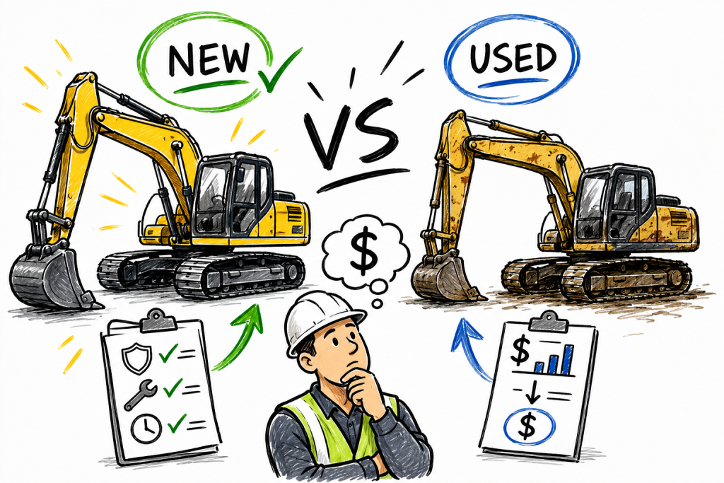 New Versus Used Excavator Financing