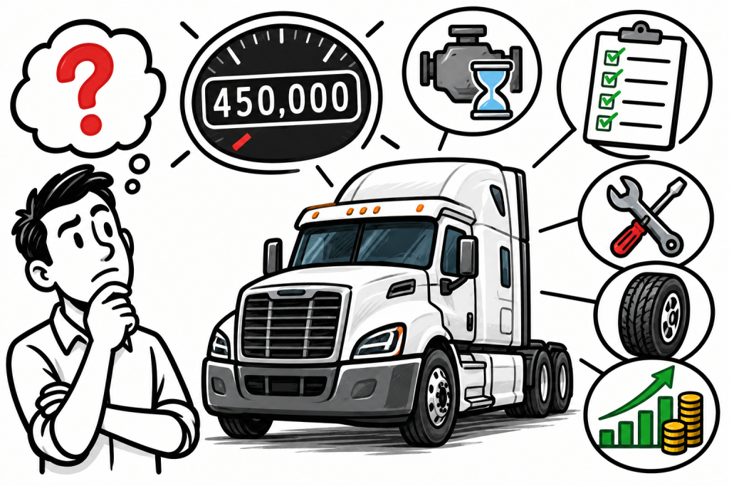 Evaluate Commercial Truck Mileage Before You Buy